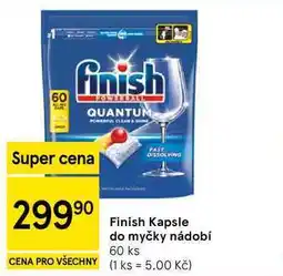 Tesco Finish Kapsle do myčky nádobí, 60 ks nabídka