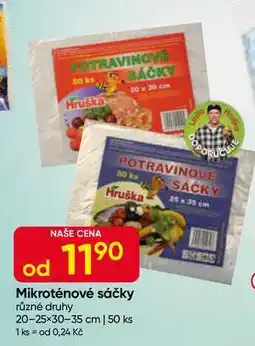 Hruška Mikroténové sáčky různé druhy 20x30 cm, 50 ks nabídka