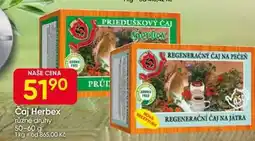 Hruška Čaj Herbex různé druhy 50-60 g nabídka