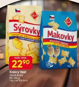 Hruška Vest Krekry různé druhy 90-110 g nabídka