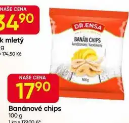 Hruška Dr. ENSA Banánové chipsy 100 g nabídka