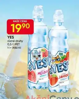 Hruška YES různé druhy 0,5l nabídka