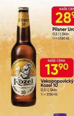 Hruška Velkopopovický Kozel 10°, 0,5l nabídka
