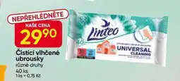 Hruška Linteo Čistící vlhčené ubrousky různé druhy 40 ks nabídka