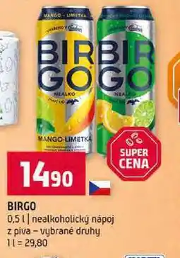 Terno BIRGO 0,5l nealkoholický nápoj z piva vybrané druhy nabídka