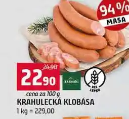 Terno KRAHULECKÁ KLOBÁSA 100g nabídka