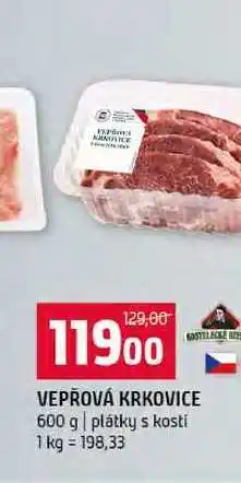 Terno VEPŘOVÁ KRKOVICE 600 g plátky s kosti nabídka