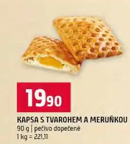 Terno KAPSA S TVAROHEM A MERUŇKOU 90 g pečivo dopečené nabídka