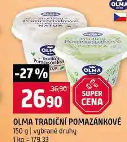Terno OLMA TRADIČNÍ POMAZÁNKOVÉ 150 g vybrané druhy nabídka
