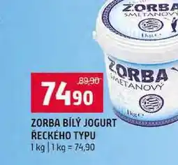 Terno ZORBA BÍLÝ JOGURT ŘECKÉHO TYPU 1 kg nabídka