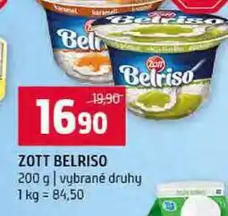 Terno ZOTT BELRISO 200 g vybrané druhy nabídka