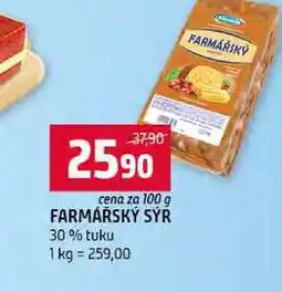 Terno FARMÁŘSKÝ SÝR 30% tuku 100g nabídka