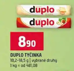 Terno DUPLO TYČINKA 18,2-18,5 g vybrané druhy nabídka