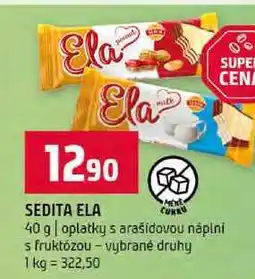 Terno SEDITA ELA 40 g oplatky s arašidovou náplní s fruktózou vybrané druhy nabídka