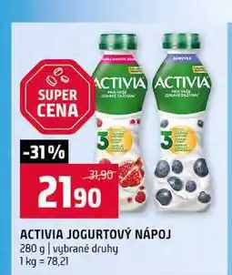 Terno ACTIVIA JOGURTOVÝ NÁPOJ 280 g vybrané druhy nabídka