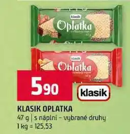 Terno KLASIK OPLATKA klasik 47 g s náplní vybrané druhy nabídka