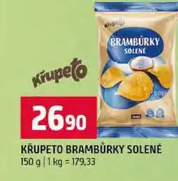 Terno KŘUPETO BRAMBŮRKY SOLENÉ 150 g nabídka