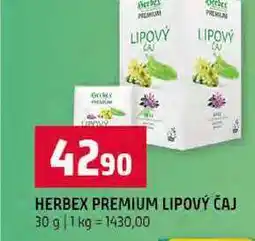 Terno HERBEX PREMIUM LIPOVÝ ČAJ 30 g nabídka