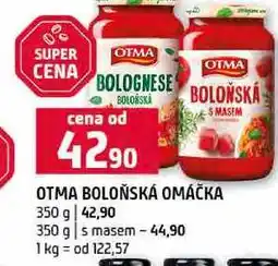 Terno OTMA BOLOŇSKÁ OMÁČKA 350 g s masem nabídka