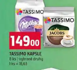 Terno TASSIMO KAPSLE 8 ks vybrané druhy nabídka