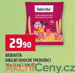 Terno BEBIVITA OBILNÍ OVOCNÍ MEDVÍDCI 30 g nabídka
