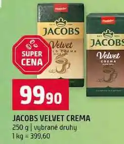 Terno JACOBS VELVET CREMA 250 g vybrané druhy nabídka