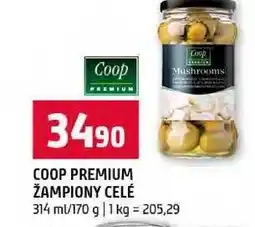 Terno COOP PREMIUM ŽAMPIONY CELÉ 314 ml/170 g nabídka