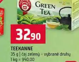 Terno TEEKANNE 35 g čaj zelený vybrané druhy nabídka