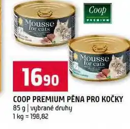 Terno COOP PREMIUM PĚNA PRO KOČKY 85 g vybrané druhy nabídka