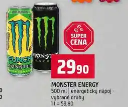 Terno MONSTER ENERGY 500 ml energetický nápoj vybrané druhy nabídka