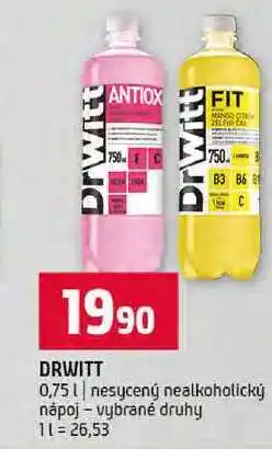 Terno DRWITT 0,75l nesycený nealkoholický nápoj vybrané druhy nabídka