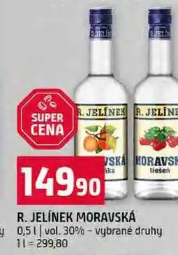 Terno R. JELÍNEK MORAVSKÁ 0,5l vol. 30% vybrané druhy nabídka