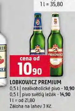 Terno LOBKOWICZ PREMIUM 0,5l nealkoholické pivo nabídka
