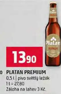 Terno PLATAN PREMIUM 0,5l pivo světlý ležák nabídka