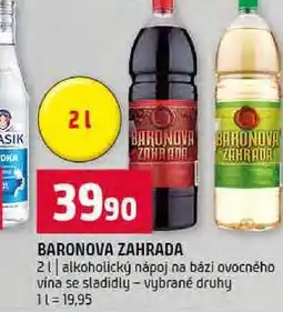 Terno BARONOVA ZAHRADA 2l alkoholický nápoj na bázi ovocného vina se sladidly vybrané druhy nabídka