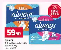 Terno ALWAYS 8-10 ks hygienické vložky vybrané druhy nabídka