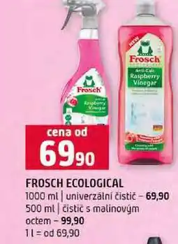 Terno FROSCH ECOLOGICAL 1000 ml univerzální čistič 500 ml čistič s malinovým octem nabídka