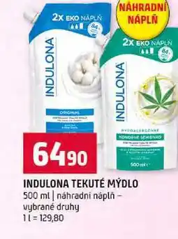 Terno INDULONA TEKUTÉ MÝDLO 500 ml náhradní náplň vybrané druhy nabídka