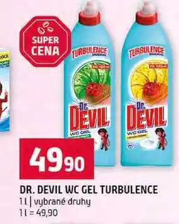 Terno DR. DEVIL WC GEL TURBULENCE 1l vybrané druhy nabídka