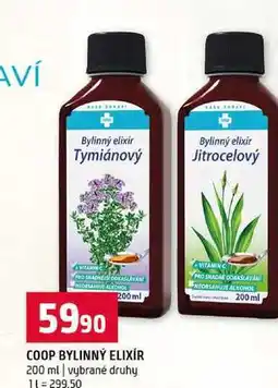 Terno COOP BYLINNÝ ELIXÍR 200 ml vybrané druhy nabídka