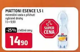 Terno MATTONI ESENCE 1,5l minerální voda s příchutí vybrané druhy nabídka