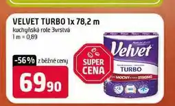 Terno VELVET TURBO 1x 78,2 m kuchyňská role 3vrstvá nabídka