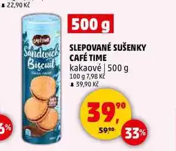 Penny Market SLEPOVANÉ SUŠENKY CAFÉ TIME kakaové, 500 g nabídka