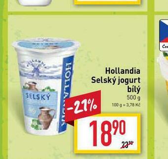 Billa Hollandia selský jogurt bílý nabídka