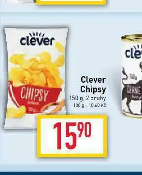 Billa Clever chipsy nabídka