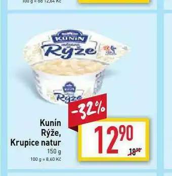 Billa Kunín rýže, krupice natur nabídka
