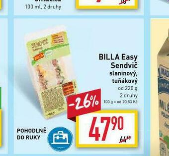 Billa Billa easy sendvič nabídka