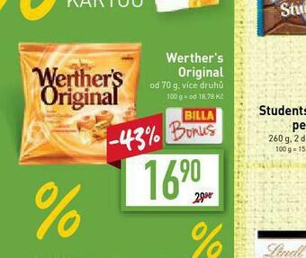 Billa Werther´s original nabídka