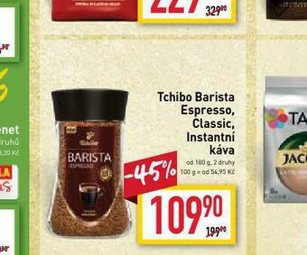 Billa Tchibo barista espresso nabídka