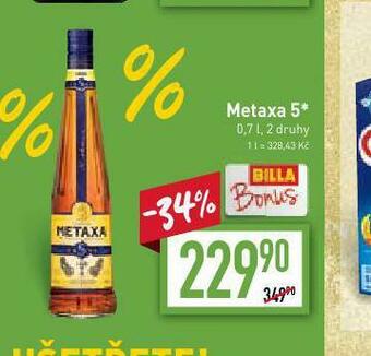 Billa Metaxa 5* nabídka